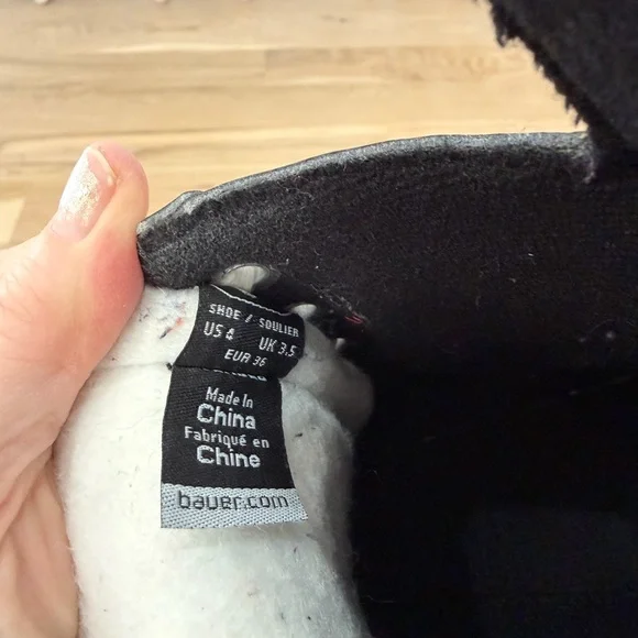 Bauer Kids Hockey Skates - Black, White, and Red - Picture 8 of 8